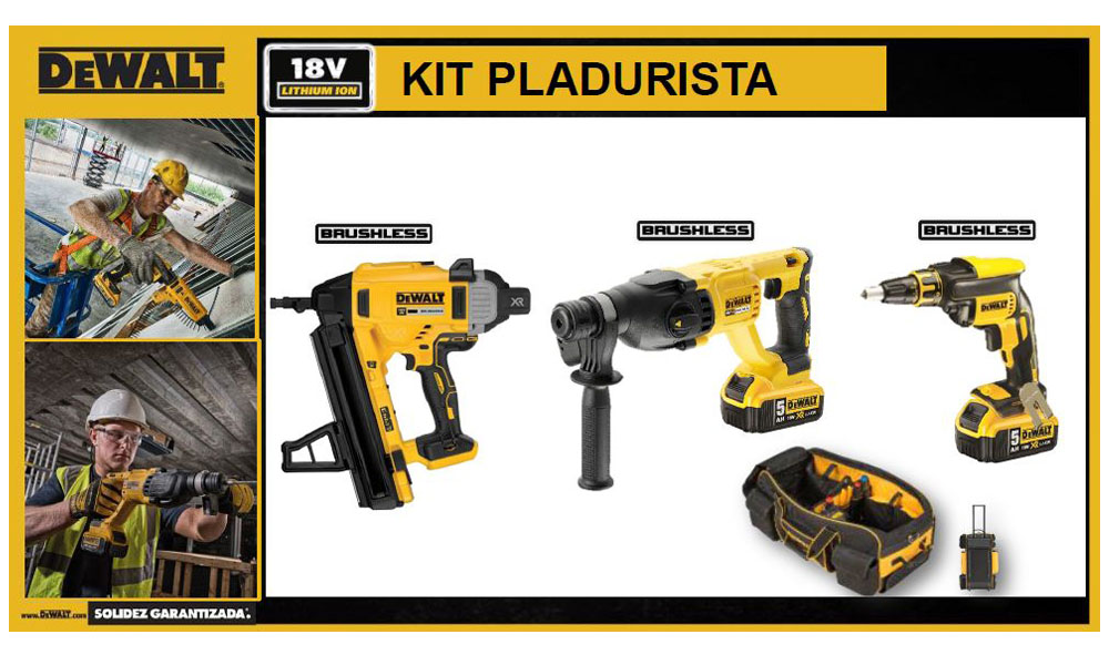Kit DEWALT ✓ Kit Pladurista : Kit herramientas PLADUR