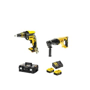 ATORNILLADOR PANEL YESO 18V (DCF620NT) + MARTILLO ELECTRONEUMÁTIO S/E 18V (DCH133NT)