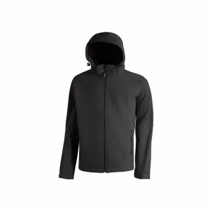 Chaqueta softshell U-Power Kyra negra para trabajo