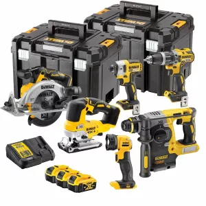 Kit DeWALT DCK690P3T-QW XR 18V con 6 herramientas Brushless, 3 baterías 5Ah y maletines TSTAK